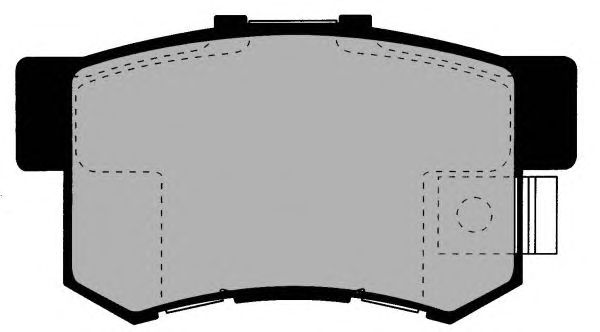 Комплект тормозных колодок, дисковый тормоз PA1347