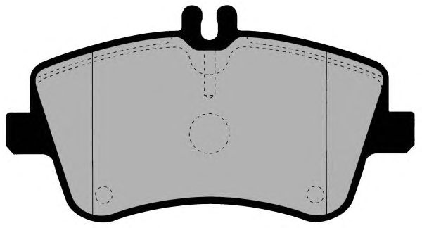 Комплект тормозных колодок, дисковый тормоз PA1367