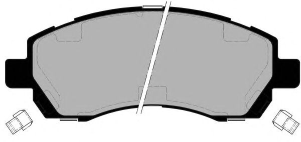 Комплект тормозных колодок, дисковый тормоз PA1397