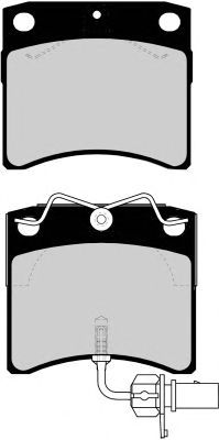 Комплект тормозных колодок, дисковый тормоз PA1567