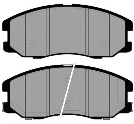 Комплект тормозных колодок, дисковый тормоз PA1733