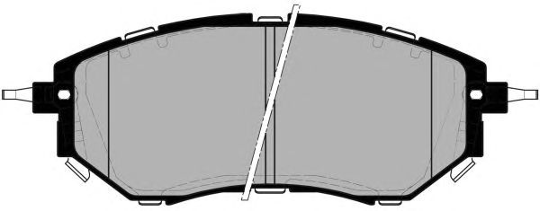Комплект тормозных колодок, дисковый тормоз PA1735