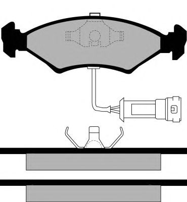 Комплект тормозных колодок, дисковый тормоз PA344