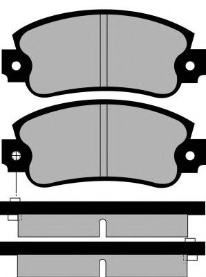 Комплект тормозных колодок, дисковый тормоз PA355