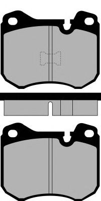Комплект тормозных колодок, дисковый тормоз PA397