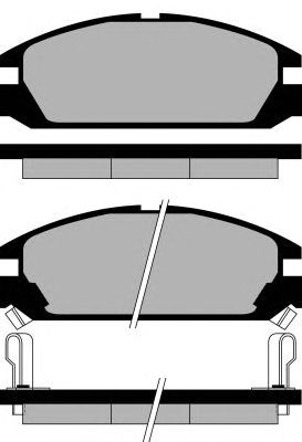 Комплект тормозных колодок, дисковый тормоз PA463