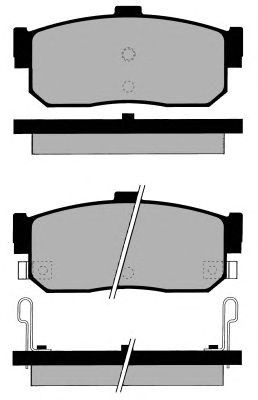 Комплект тормозных колодок, дисковый тормоз PA799