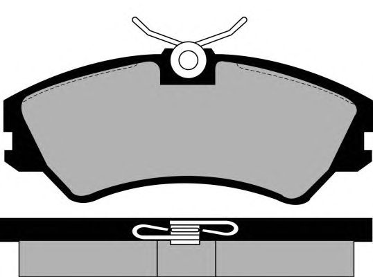 Комплект тормозных колодок, дисковый тормоз PA863