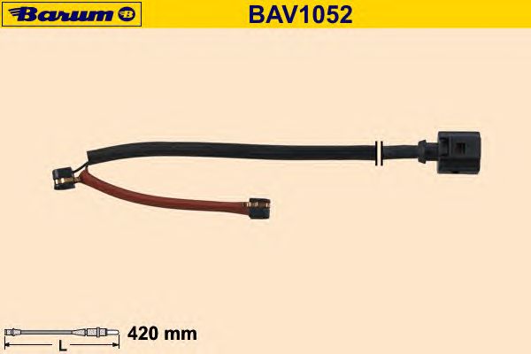 Warning Contact, brake pad wear BAV1052