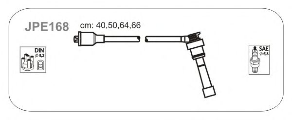 Комплект проводов зажигания JPE168