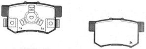 Комплект тормозных колодок, дисковый тормоз 460.2