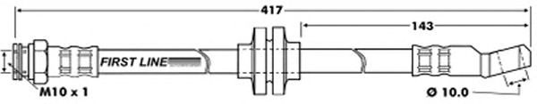 Tubo flexible de frenos FBH6129