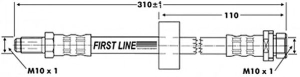 Tubo flexible de frenos FBH6735