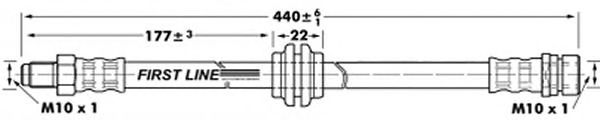 Tubo flexible de frenos FBH6977