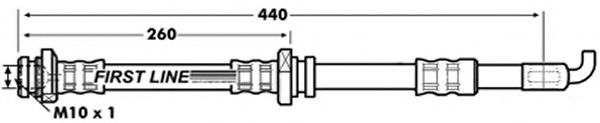 Tubo flexible de frenos FBH7081