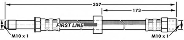Tubo flexible de frenos FBH7186