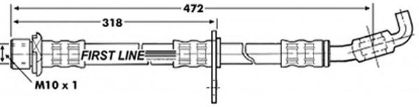 Tubo flexible de frenos FBH7229