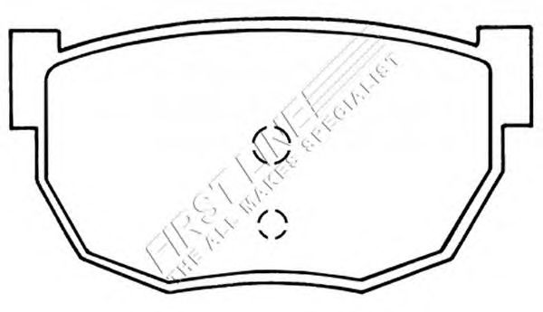 Kit de plaquettes de frein, frein à disque FBP1067