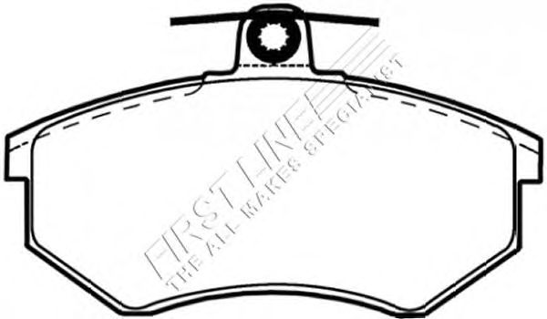 Комплект тормозных колодок, дисковый тормоз FBP1109