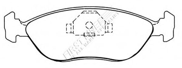 Комплект тормозных колодок, дисковый тормоз FBP1323