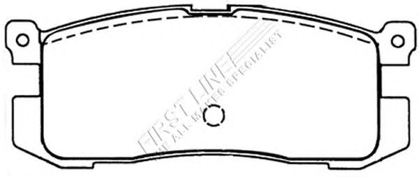 Комплект тормозных колодок, дисковый тормоз FBP1374