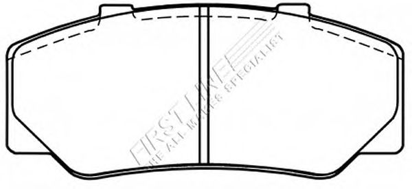 Комплект тормозных колодок, дисковый тормоз FBP1415