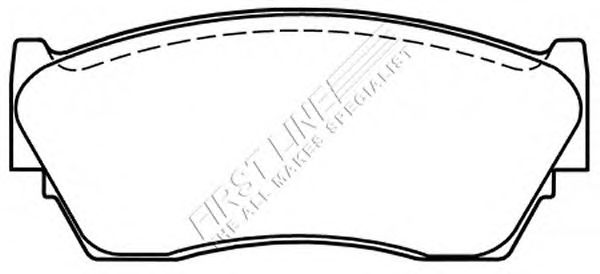 Комплект тормозных колодок, дисковый тормоз FBP1426