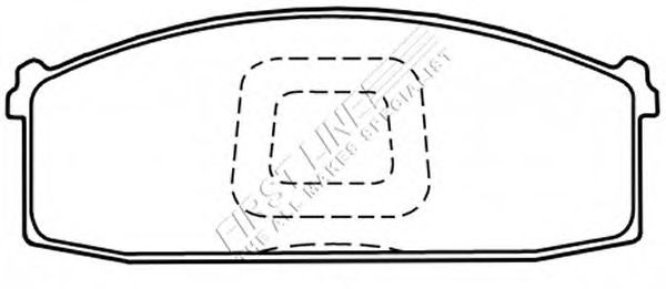 Комплект тормозных колодок, дисковый тормоз FBP1465