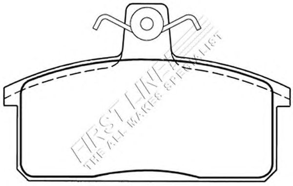 Комплект тормозных колодок, дисковый тормоз FBP1571