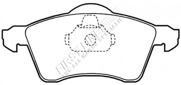 Комплект тормозных колодок, дисковый тормоз FBP1653