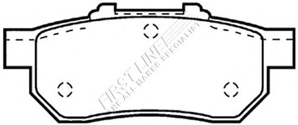 Комплект тормозных колодок, дисковый тормоз FBP3070