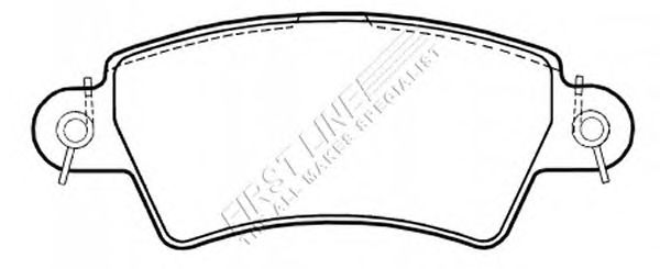 Комплект тормозных колодок, дисковый тормоз FBP3246
