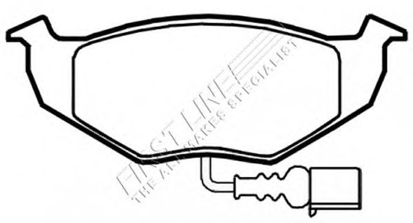Комплект тормозных колодок, дисковый тормоз FBP3478