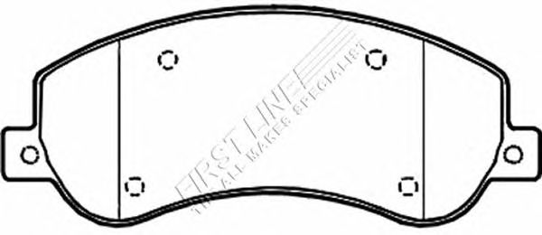 Комплект тормозных колодок, дисковый тормоз FBP3604