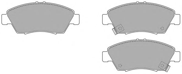 Комплект тормозных колодок, дисковый тормоз FBP-0827
