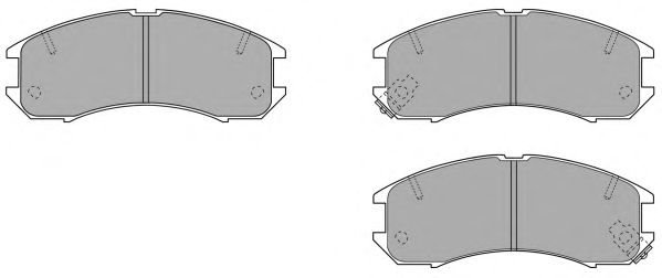 Комплект тормозных колодок, дисковый тормоз FBP-0740