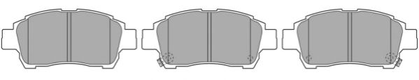 Комплект тормозных колодок, дисковый тормоз FBP-1211