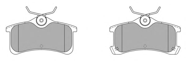Комплект тормозных колодок, дисковый тормоз FBP-1377