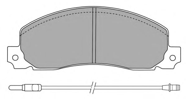 Комплект тормозных колодок, дисковый тормоз FBP-1508