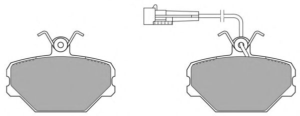 Kit de plaquettes de frein, frein à disque FBP-0596-01