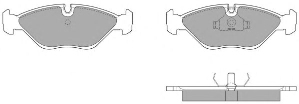Комплект тормозных колодок, дисковый тормоз FBP-0623