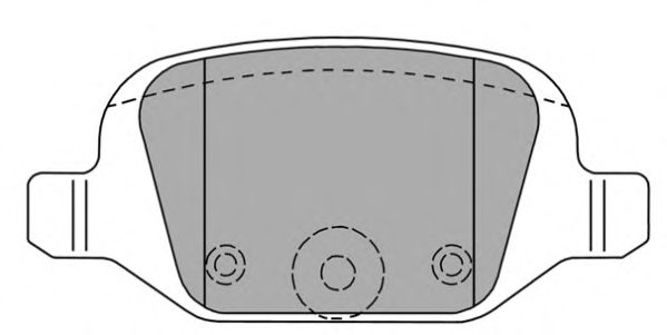 Комплект тормозных колодок, дисковый тормоз FBP-1154-01