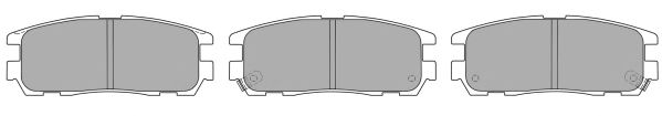 Комплект тормозных колодок, дисковый тормоз FBP-1206