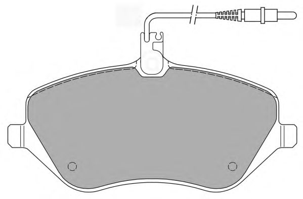 Комплект тормозных колодок, дисковый тормоз FBP-1406