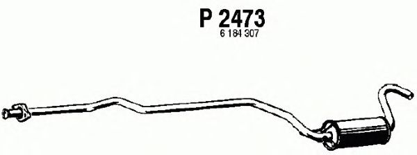 Mittelschalldämpfer P2473