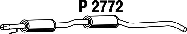 Средний глушитель выхлопных газов P2772