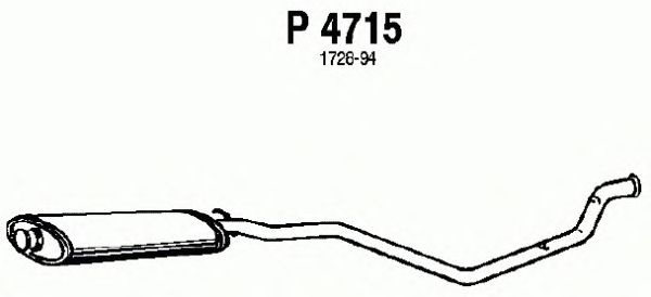 Mittelschalldämpfer P4715