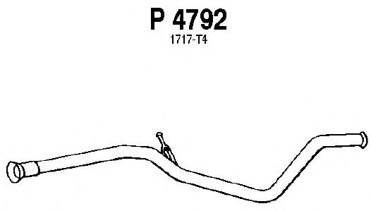 Tubo gas scarico P4792