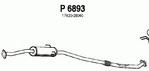 Eksosrør P6893