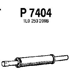 Средний глушитель выхлопных газов P7404